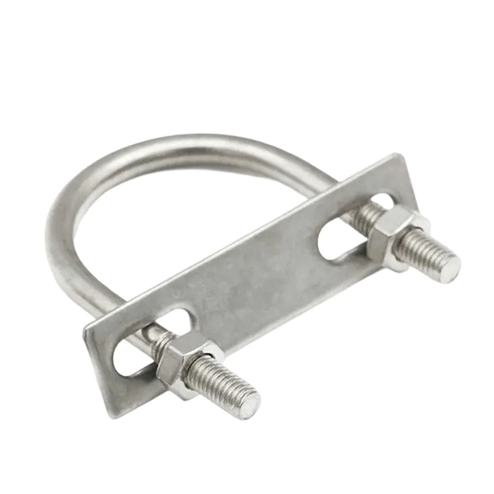 1Set Screws M6 Round Tube Clamp 304 Stainless Steel Right Angle U-bolt Round Bolt  for Round Tube