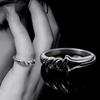 Silver Thorn Open Adjustable Ring for Men and Women, Fashionable, Simple, Personalized Retro Ring
