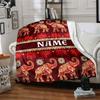 Exquisite Elephant Design Home Customize Your Name Blankets Soft Cozy And Lightweight For All Seasons Perfect For Picnics Sofa Relaxation Office