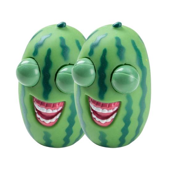 1/2/3 Stück Popping Eye Wassermelone Quetschspielzeug Angst Stressabbau Wassermelone Kneten Sensorisches Spielzeug Weicher Stressball Cartoon Frucht Fidget