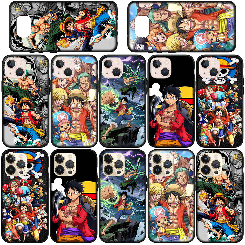 Phone Case for iPhone 17 15 16 Plus Redmi Note 14 12 11 13 Pro Max Huawei P30 P20 Lite OPPO A60 A40 A80 A54 Comics One Pieces Roronoa Zoro Luffy Cover