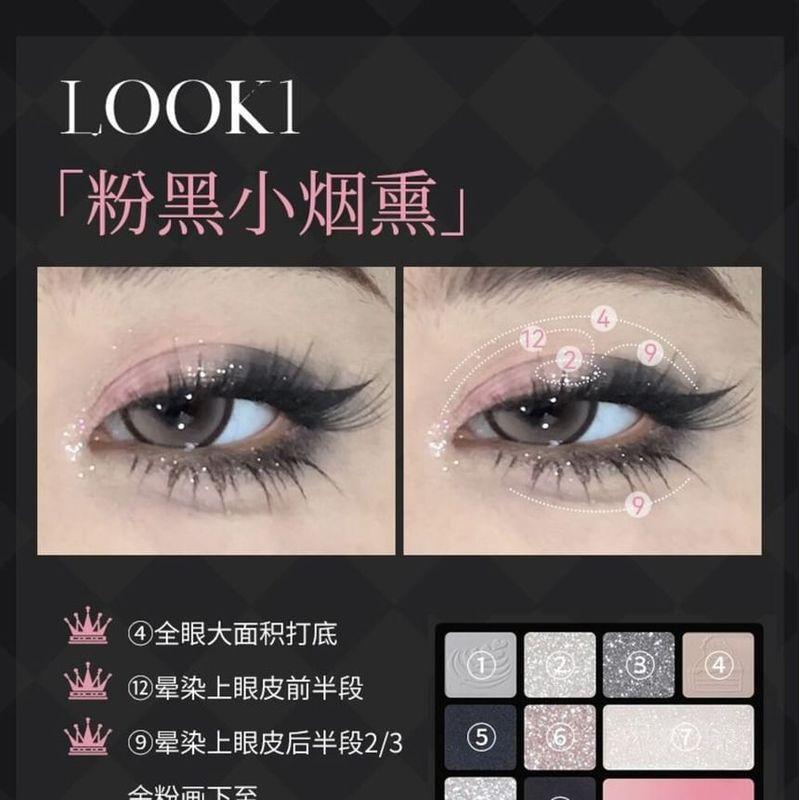 HOLD LIVE - 12 Color Pink Mist Compreshensive Powder Palette - H07