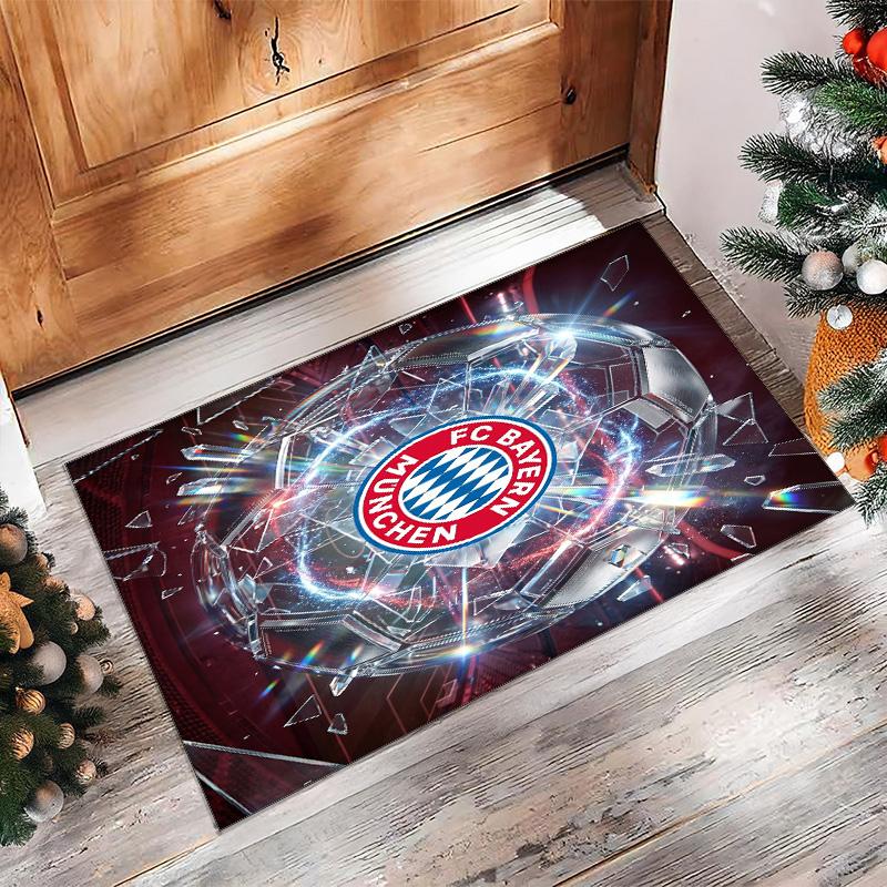Bayern Munich Printed Flannel Area Rug Non Slip Soft Polyester Floor Carpet Indoor Decor Mat for Bedroom Living Room Sofa Game Room Home Decoration