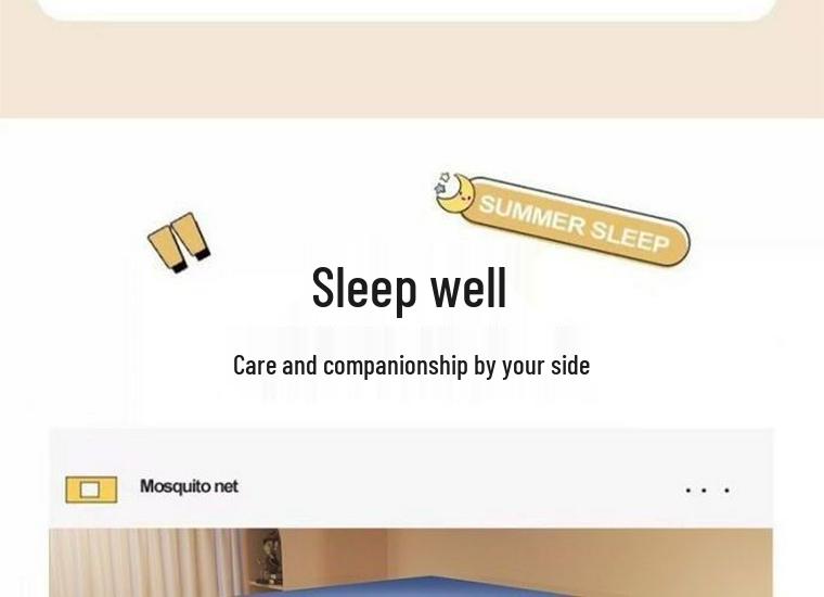 Anti-Fall Mosquito Net and Dustproof Blackout Bed Canopy for Children, Sit-On Style for Single/Double Beds