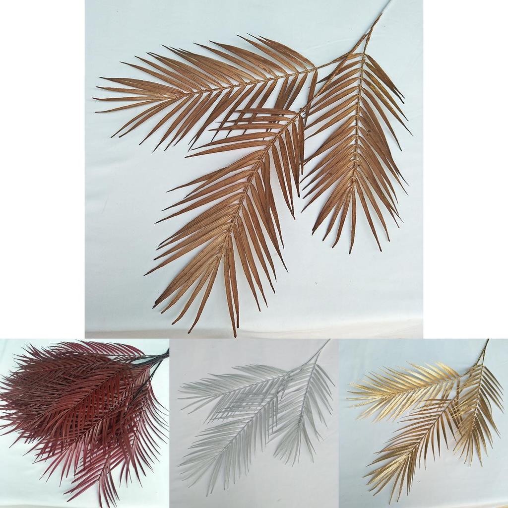 Three Pronged Artificial Plastic Fern Leaves For Event Styling Photography Props Home Dcor 75