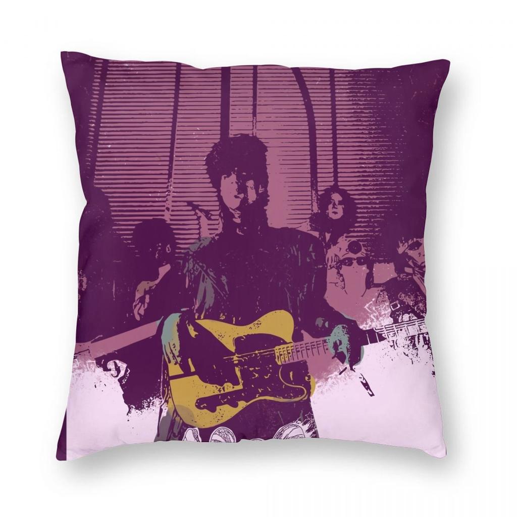 Prince Square Pillowcase Polyester Linen Velvet Pattern Zip Decor Bed Cushion Cover
