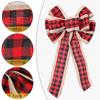 Tricolor Elegant Christmas Bow Made From Fabric For Festive Cheer Holiday
