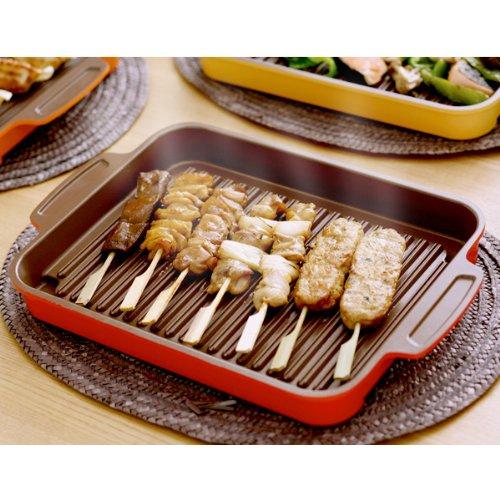 Iris Ohyama Bräter Keramik Gesunder Bräter Rot CHR-2721