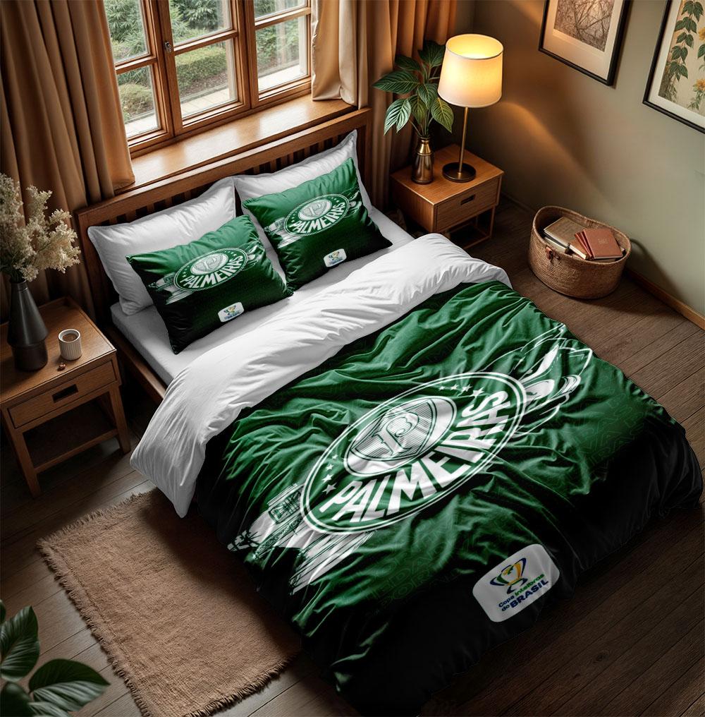 

Sociedade Esportiva Palestra Duvet Cover Set King Queen Double Full Twin Single Size Bed Linen Set 135x200cm
