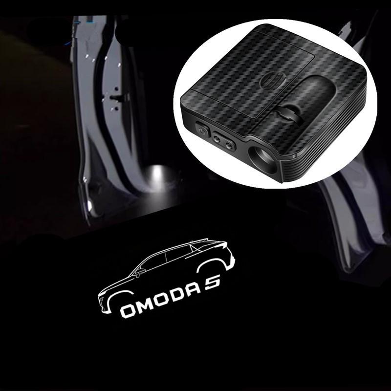 

2Pcs Car Welcome Lamp Car Angel Wings Car Door LED HD Welcome Decorative Light For Chery Omoda C5 5 fx 7 8 Pro Plus Accessories