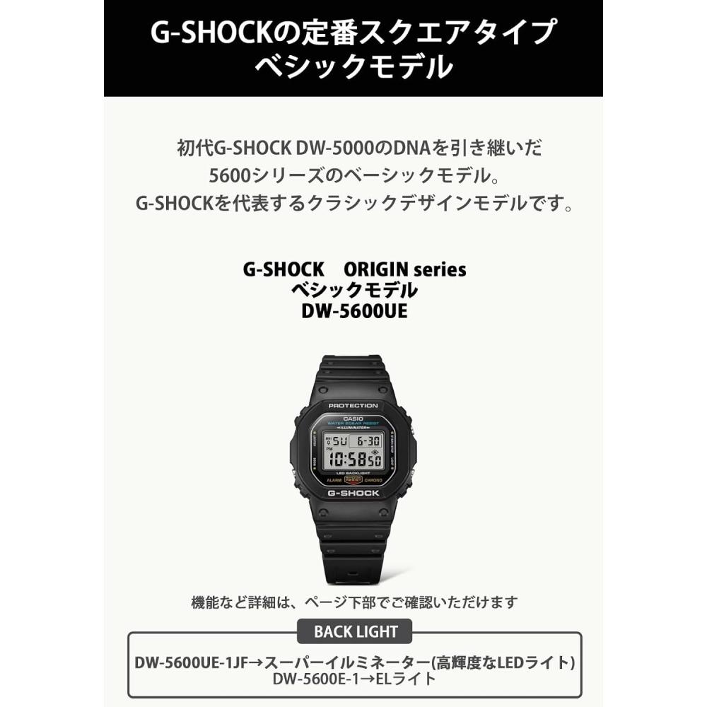 CaSio [CaSio] Watch G Shock [domeStic Genuine] Dw 5600ue 1jf Black Dw 5600ue 1jf Men S Standard Color Black