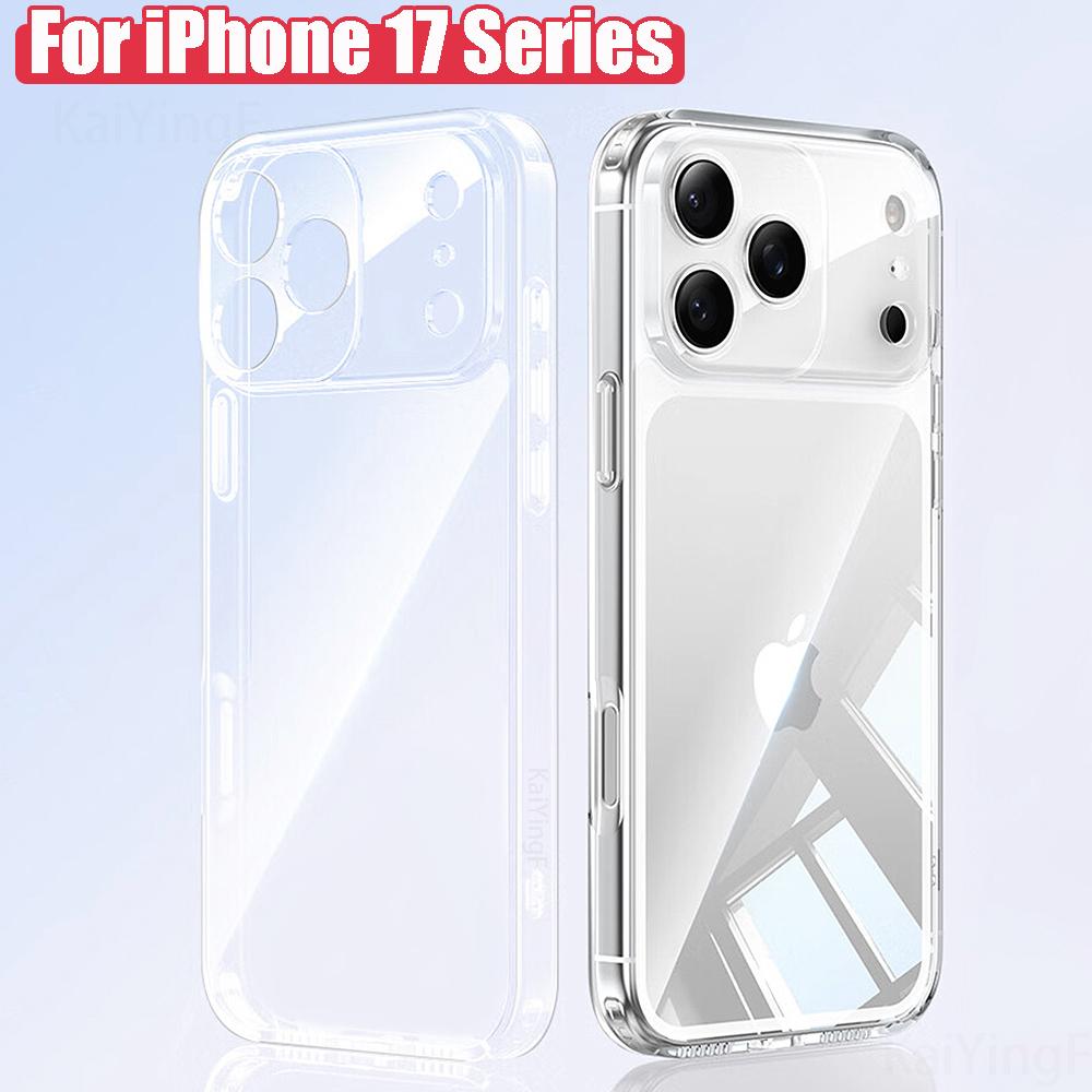 

Luxury Transparent Phone Case For iPhone 17 Pro Max Air Soft TPU Silicone Back Cover Clear Case iPhone17