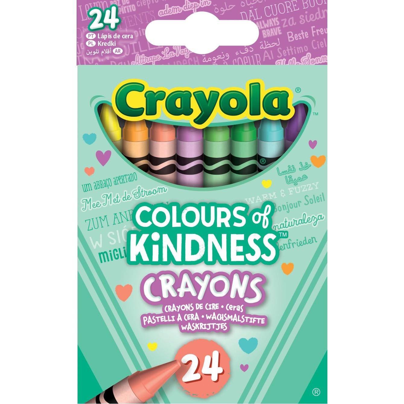 Crayola One Word Message Crayon Color of Kindness Crayon 24 Colors 520116 Genuine Product