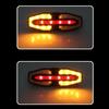 Solar LED Bicycle Turn Taillight with Turn Signals Portable Bike Taillight Remote Control Bicycle Rear Light for Night Riding