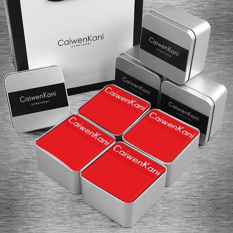 Herren-Boxershorts, atmungsaktiv, aus reiner Baumwolle und Modal, Four Corners Tide Graphene, dünne Jungen-Shorts, Geschenkbox