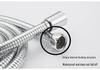European & Japanese Style High-Pressure Shower Hose: 1.5-2m, Cold/Hot Water, Copper Cap, Stainless Steel, Double Buckle
