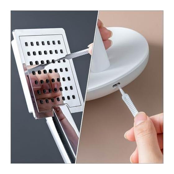 KICHOUSE Plastic Mini Practical Shower Head Cleaning Tool, Pack of 20, Small Bathroom Cleaner, Easy To Penetrate Small Cracks, Easy To Use Household