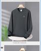 Plus Size Men's Fleece-Lined Sweatshirt - Warm, Loose Fit for Autumn/Winter
