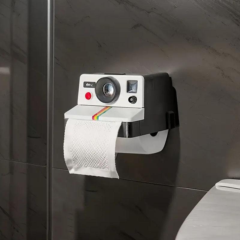 Retro Camera Toilet Paper Roll Holder Wall Mounted Toilet Paper Holder Paper Dispenser for Bathroom Tissue Toilette Appareil