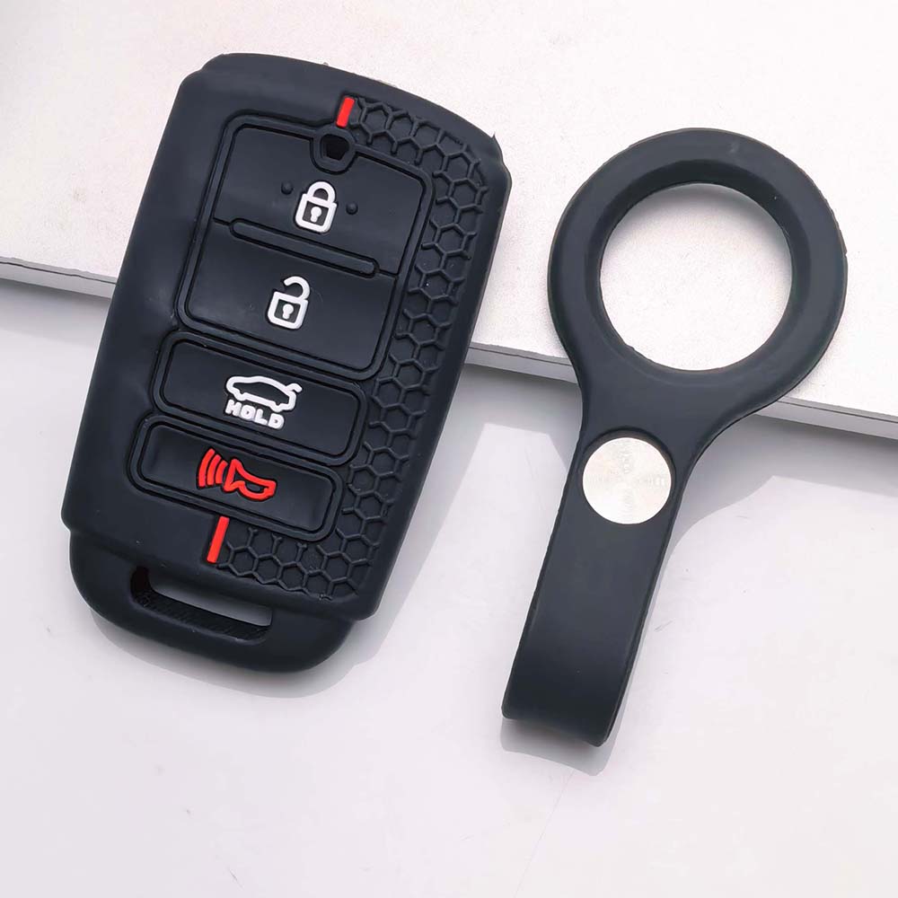 Key Fob Cover for Hyundai with Keychain Anti-Scratch Guard Shockproof Protection Soft Grip Texture Responsive Button Touch Dust Resistant Cover