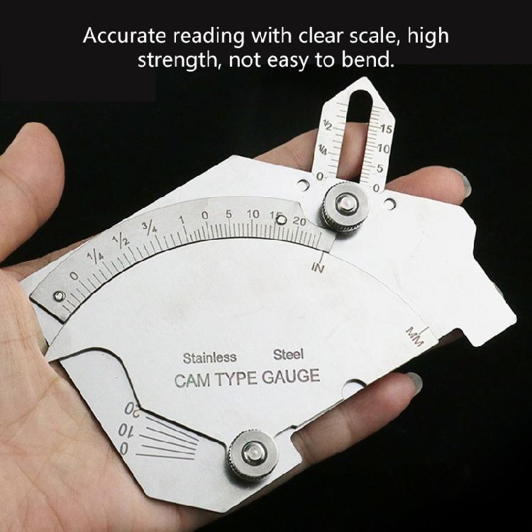 Steel Weld Gauges Welding Measurement Tool Weld Inspection Tool for Fillet Weld Leg Length & Throat Dimension Measurement