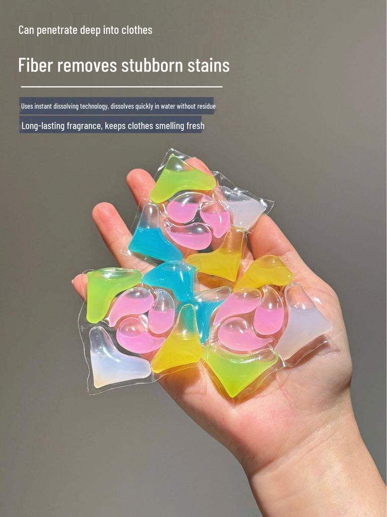 WYOK 7-in-1 Laundry Pods: Long-Lasting Fragrance, Softening, Concentrated Detergent, Stain Removal, Large Size