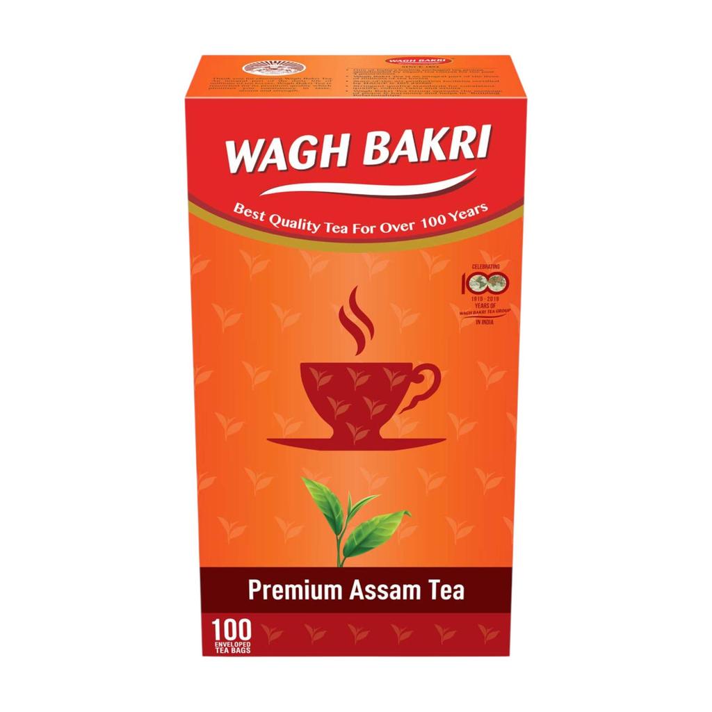 Wagh Bakri Premium Assam Tea 200 G Pack of 1 – Rich Aroma, Full-Bodied Flavor, Ideal for Daily Tea Lovers