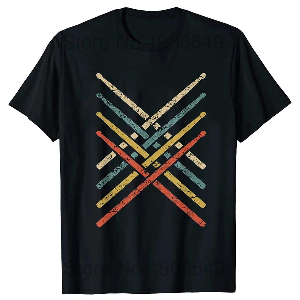 I Destroy Silence Drumming Vintage Drummer Drumset Drum Set T-Shirt Harajuku  Casual Tees Cute Youth Tshirts Funny