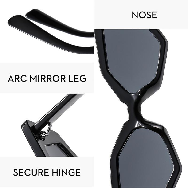 Irregular Sexy Cat Eye Sunglasses Women Men Personality Premium Feel Sun Glasses Daily Commute Travel Glasses