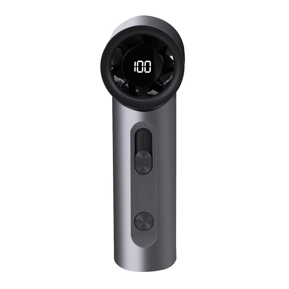 Portable USB Pocket Fan with 100-Speed Stepless Control for Strong Outdoor Wind