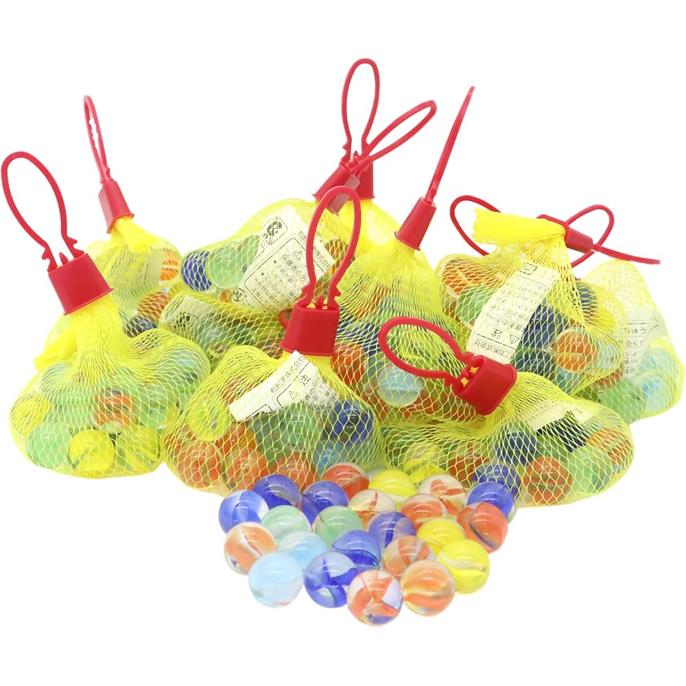 

Japanese Toy Set 12 Pieces Marble with Net 1.6cm Diameter Classic Design
