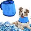 Cooling Neck Wrap Cats Dogs Pet Scarf Ice Gel Comfort Bandana In Blue Green Pink