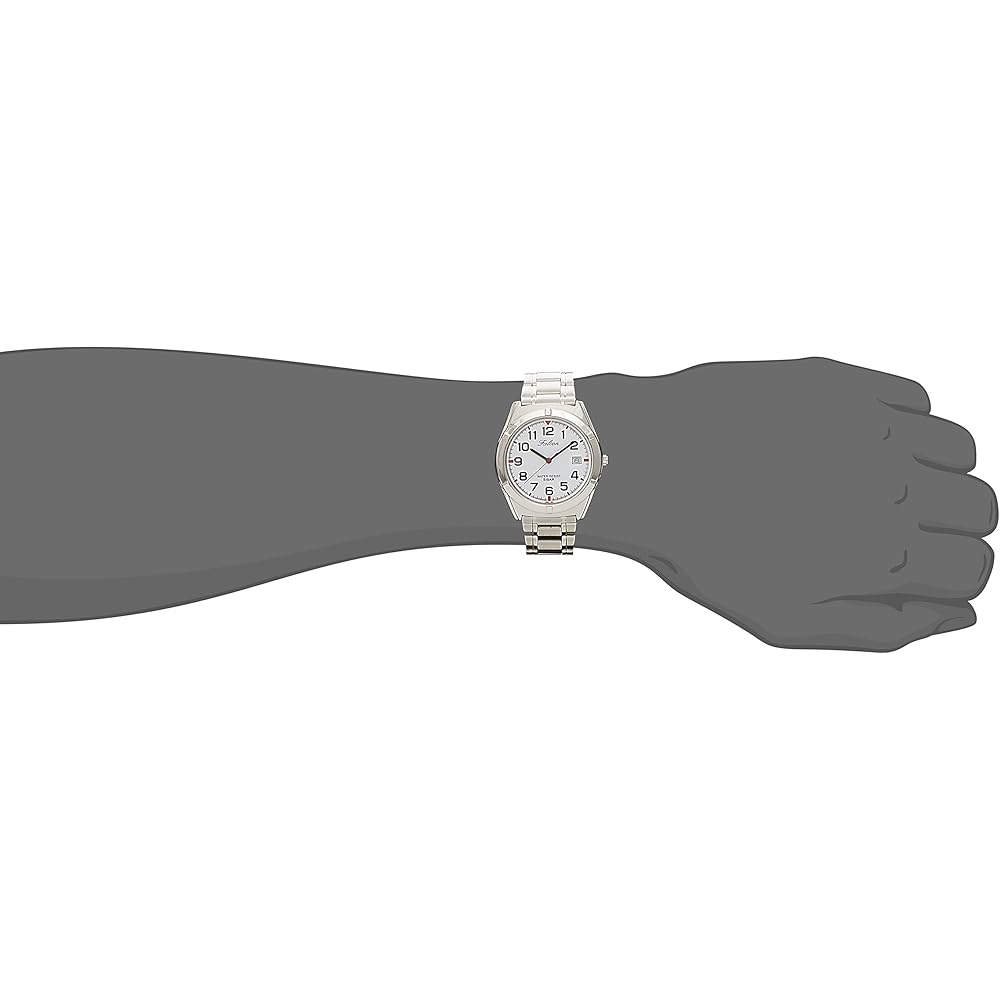 Citizen Q&Q Analog Waterproof Men's Watch with Date Metal Band D024-204 White