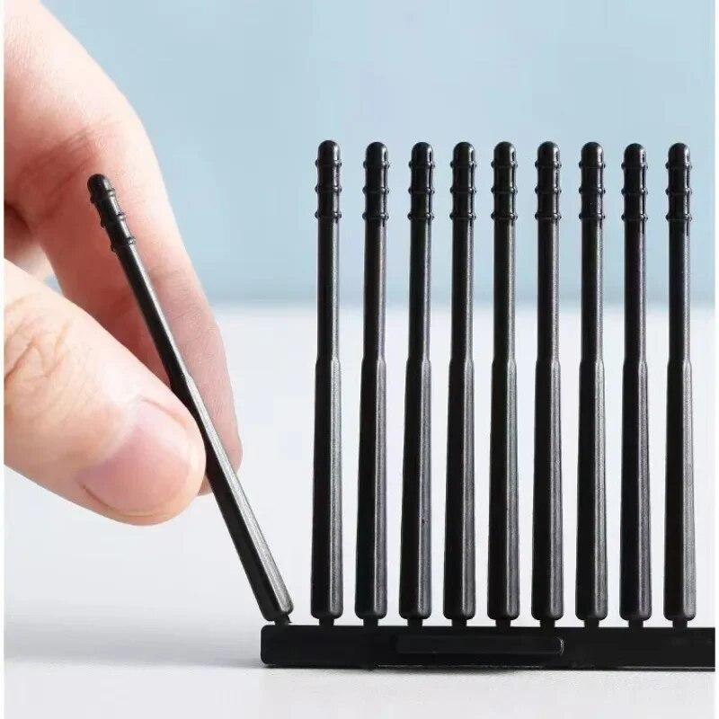 100 Stück Einweg-Ohrstäbchen mit Klebespitzen, spiralförmige Spitzen, Ohrreiniger, Wachsentfernung, tragbares Ohrenschmalzentferner-Werkzeugset, Nasenreinigungsstäbchen