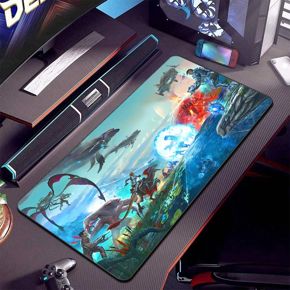 Ark Survival Evolved Tappetino Mouse Grande Accessori Gaming Tappetino Mouse Tappetino Tastiera Deskmat Computer Gamer Laptop Tappetino Mouse Dinosauro