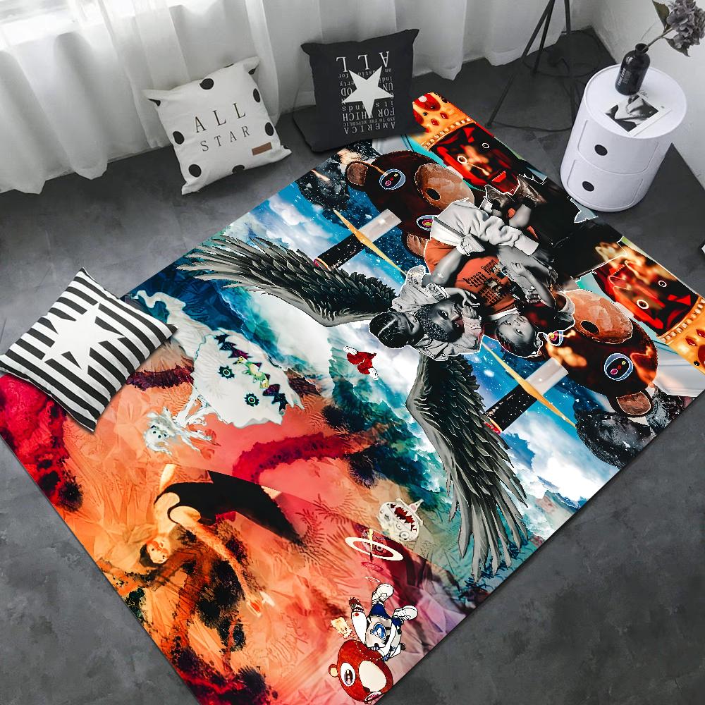 Hot Singer Kanye West Kitchen Mat Nordic Style Bedroom Living Room Doormat Home Balcony Anti-Slip Doormat Area Rug