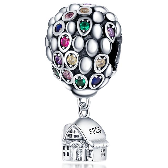 The Home Charms Mărgele Argint 925 Lovely House Dangle Fit Bratara Colier Bijuterii DIY