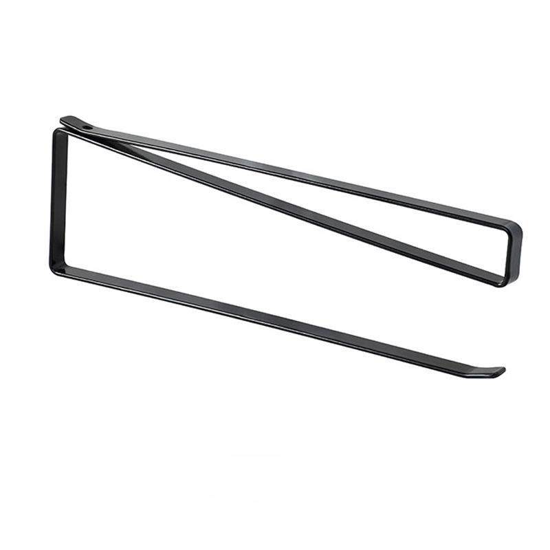 

Кухонная перфорированная стойка для салфеток Специальная кованая стойка для хранения и подвешивания тряпок для ленивых людей Стойка для бумажных рулонов и стойка для хранения чёрный