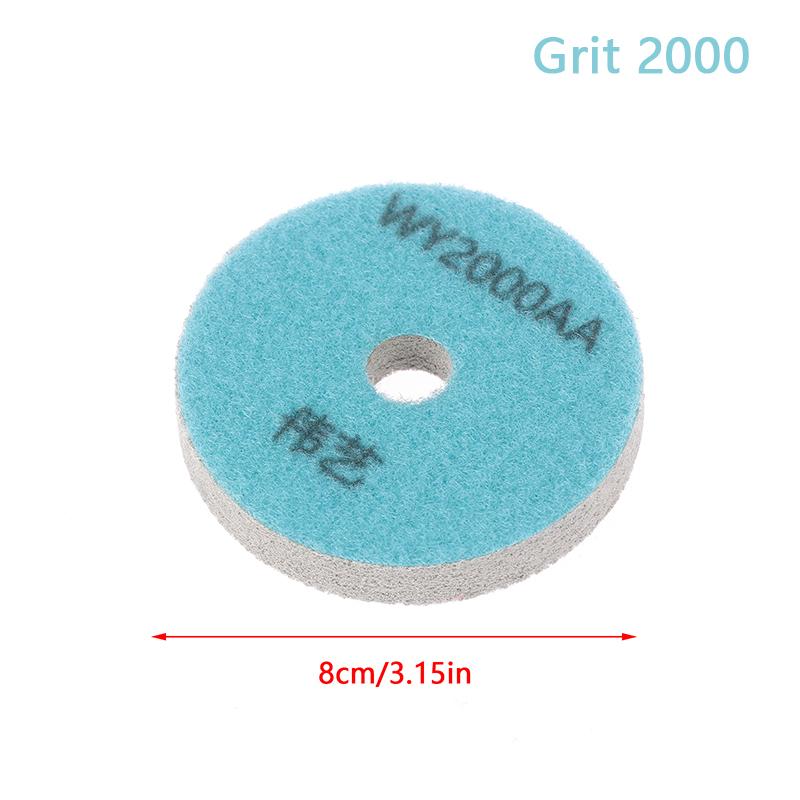 3"Sponge Diamond Polishing Pads Granite  Artificial Stone Polishing Cleaning Tool Concrete Sanding Disc For Polisher