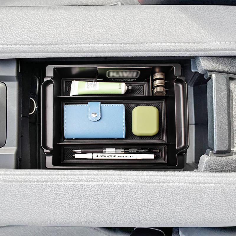 Center Console Organizer For 2024 Toyota Grand Highlander Armrest Box Storage Center Console Tray ABS Accessories Car Storage