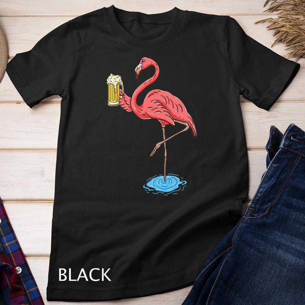 

Flamingo Drinking Beer Unisex T-shirt L