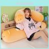 Plush Bread Bear Long Pillow With Soft Short Plush For Bed Couch Decor