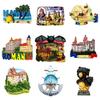 Rumänien Harz Kühlschrankmagnet Aufkleber Touristisches Souvenir Wahrzeichen Kühlschrankaufkleber Heimdekoration