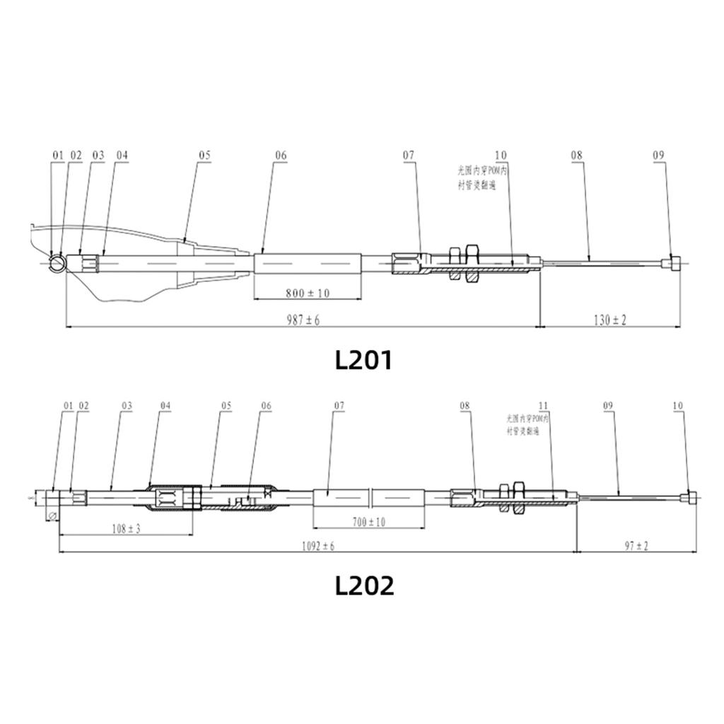 Motorrad-Gaszug, Kupplungsleitung, Kabel, Draht, universell für Motocross, ATV, Dirt Bike