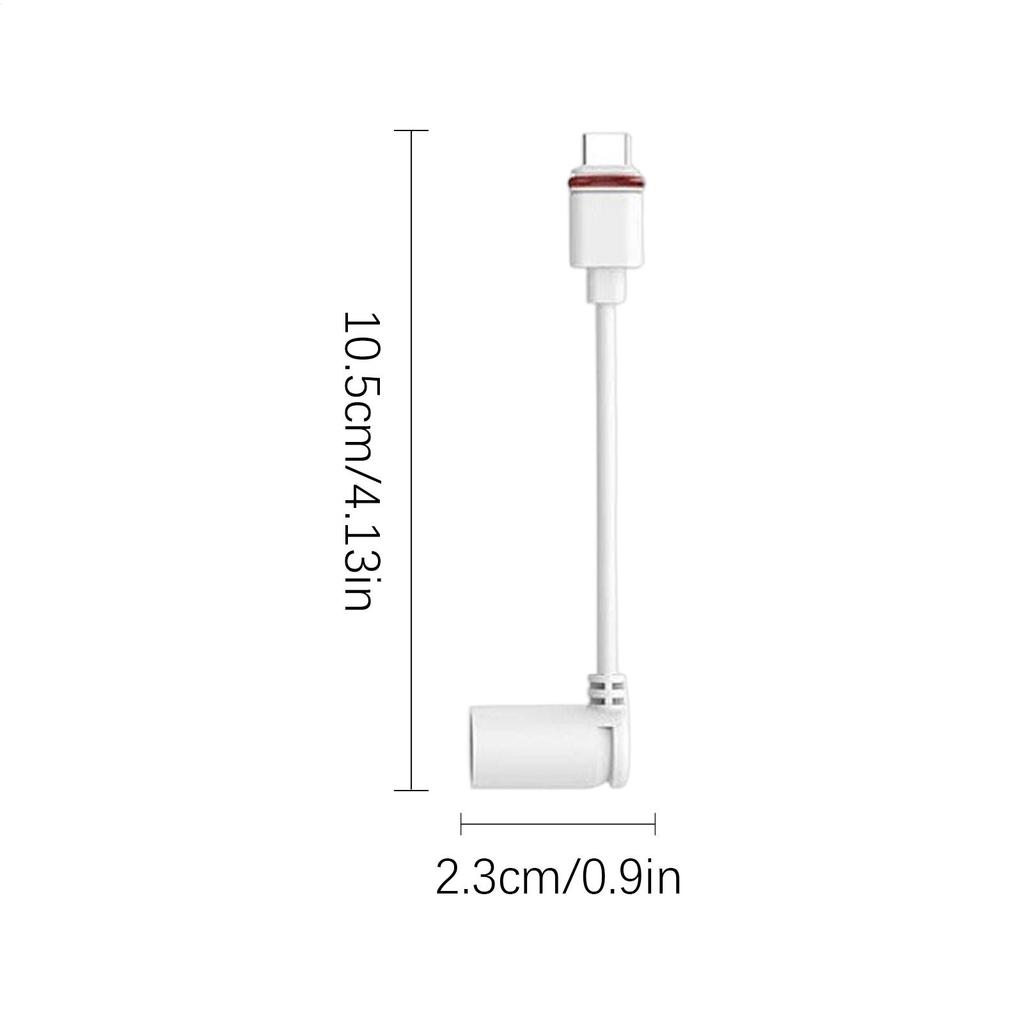Barrel Plug To USB-C Adapter 2 Pieces Barrel Plug To USB-C Camera Adapter Portable Connector For Power Supply Electronic Device