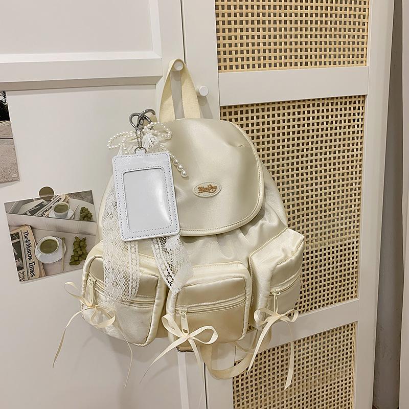 College style schoolbag women's new cute Japanese multi-pocket backpack fashion college student travel small backpack