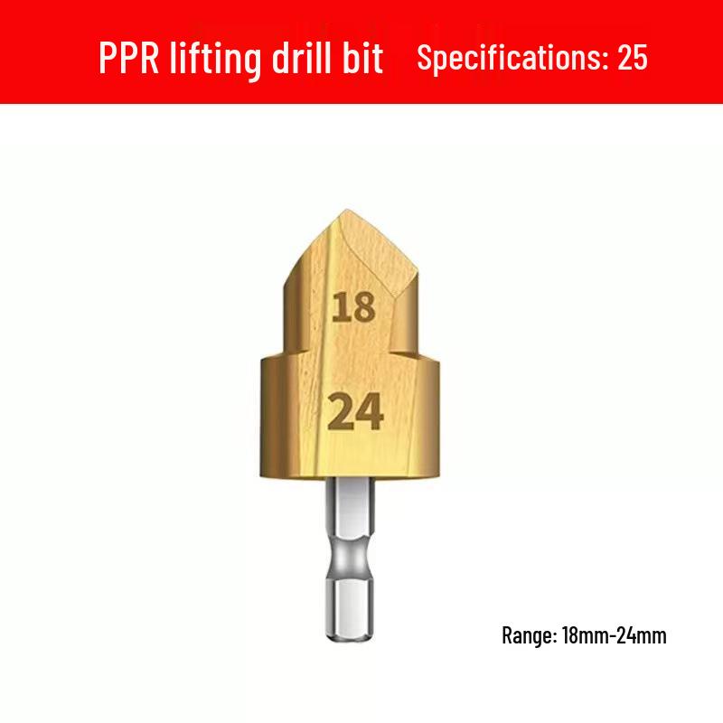 Sechskant-Zweischneiden-PPR-Reibbohrer, 20/25/32mm Stufe, Mehrschicht-Ansenker für Wasserleitungen