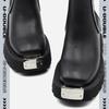 Mode Neue Damenstiefel Mode Dicksohliger Punk-Stil Metalldekoration Damenstiefel Hohe Qualität Trendige Damenstiefel Botas Para Mujer