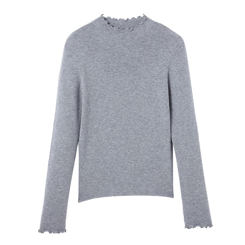 Xiangying Anti-Pilling Wool Blend Mock Neck Sweater