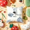 Light Luxury Fashion EETROo Cushion Cover Plush Fabric Soft DoubleSided Printed Sofa Warm Winter Home Gift Pillow Cover